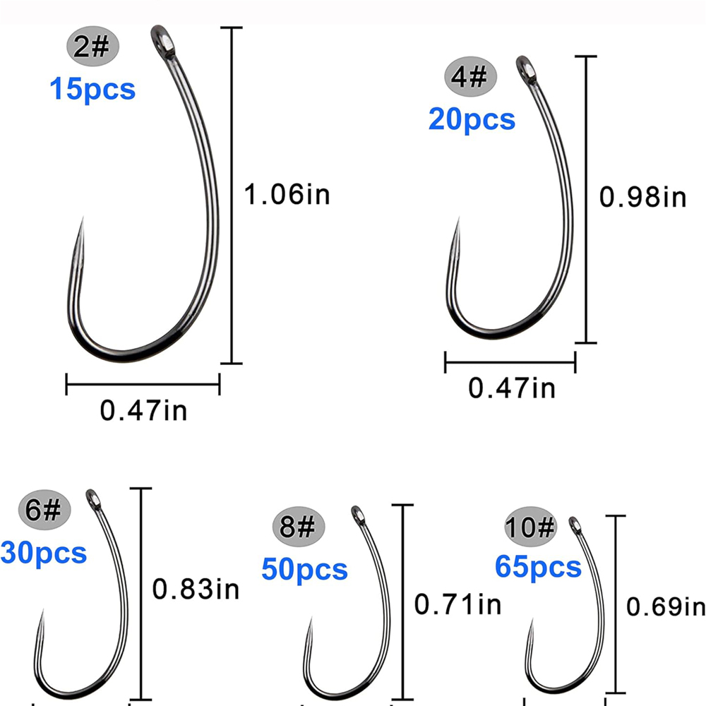 180PCS Barbless Fishing Hooks  - Fishing Hook Assortment recension och pris