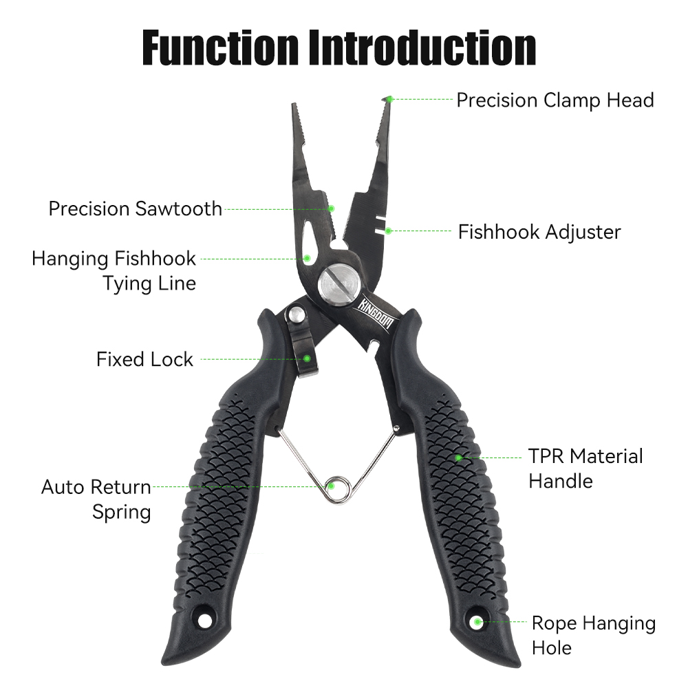 Kingdom Fishing Pliers Multifu - Fishing Hook Remover recension och pris