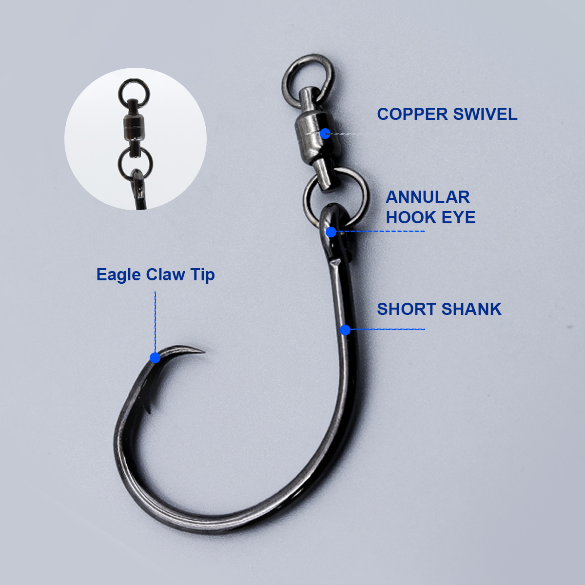 ZYZHE 3/6/9pcs Circle Hooks Wi - Fishing Hook Barbless recension och pris