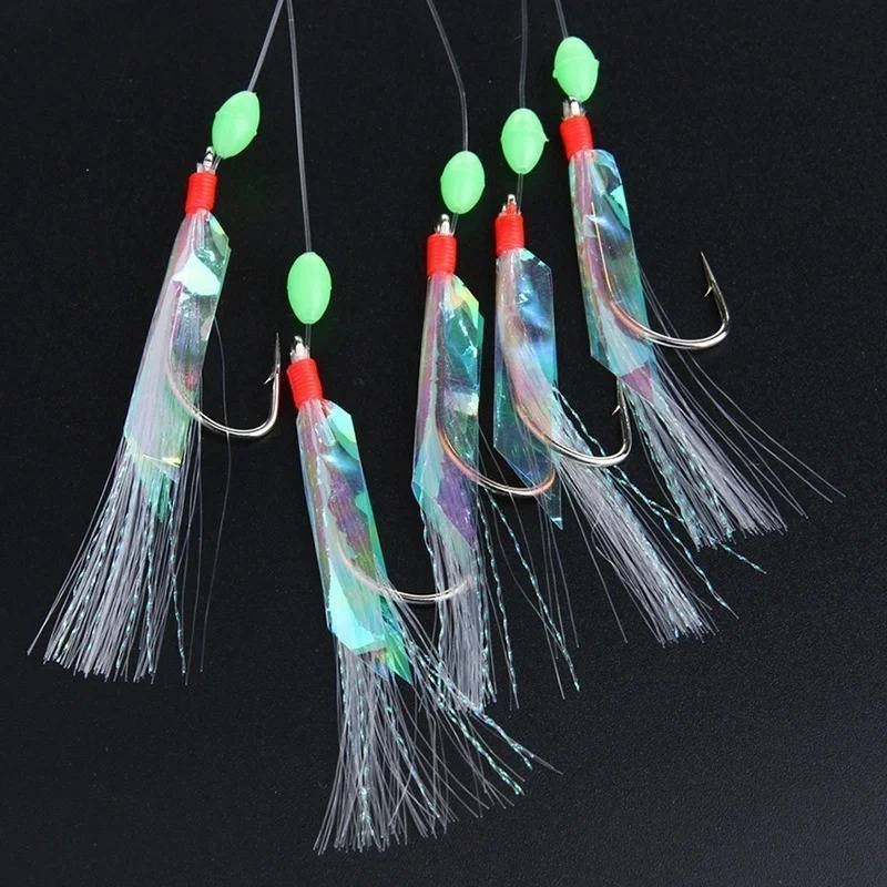 5 Pcs/Set Multi-Color Soft Sil - Fishing Hook Assortment recension och pris